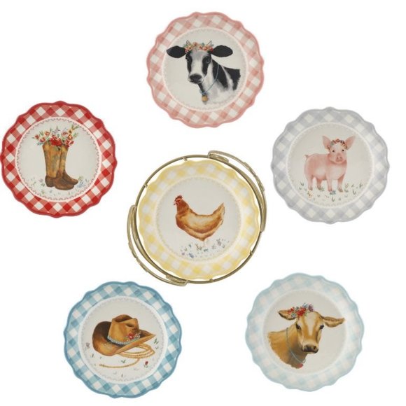 Pioneer Woman Novelty Plate Set - Picture 2 of 2